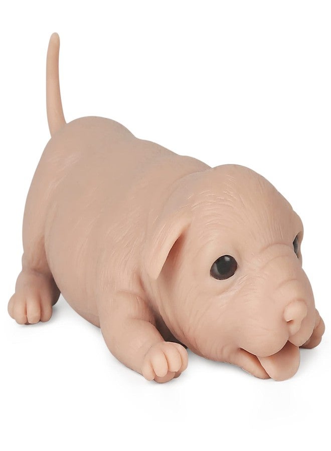 Vollence 6.3 inch Full Body Silicone Reborn Mini Companion Baby Dog Pets Doll Lifelike Realistic Puppy Dog - Image 2